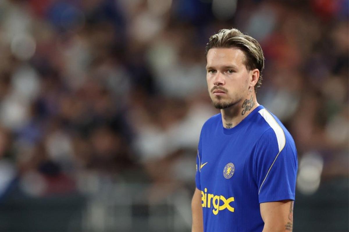Chelsea's Mykhailo Mudryk attends a training session ahead of their football match against Juventus at Kai Tak Stadium in Hong Kong on August 4, 2026. May JAMES / AFP
