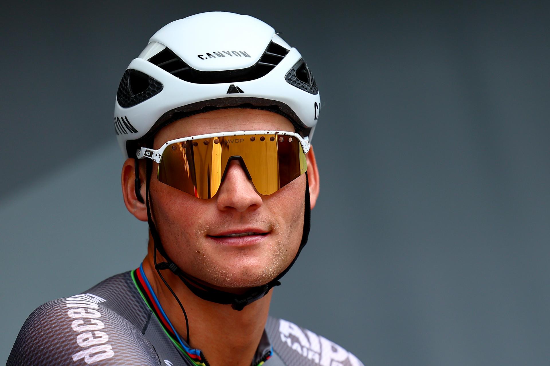 Dutch Mathieu van der Poel of Alpecin-Deceuninck pictured at the start of stage 10 of the 2025 Tour de France cycling, from Ennezat to Le Mont-Dore Puy de Sancy (169 km), on Monday 14 July 2025 in France. The 112th edition of the Tour de France starts on Saturday 5 July in Lille, France, and will finish in Paris, France on the 27th of July. BELGA PHOTO DAVID PINTENS