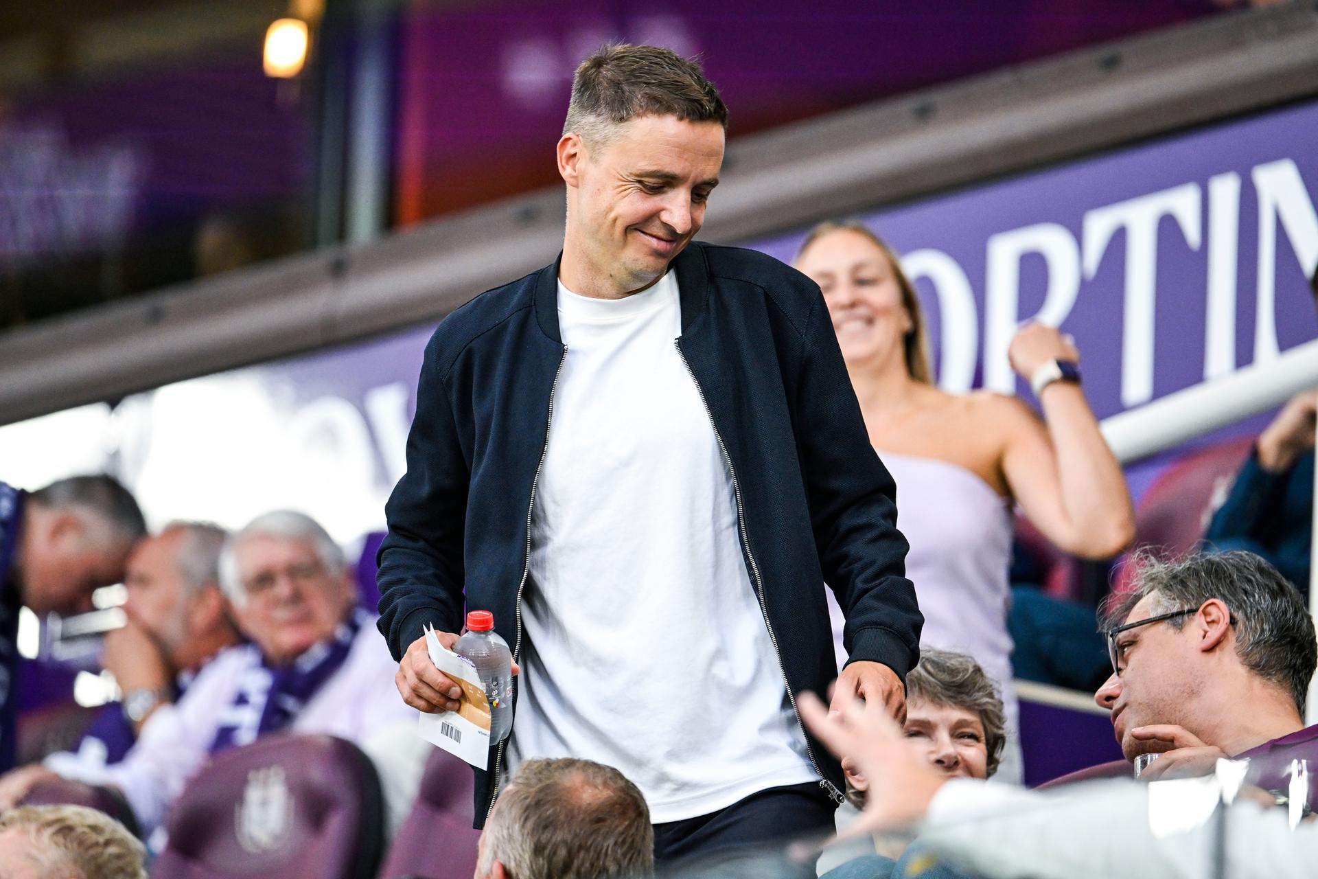 Anderlecht's Peter Verbeke pictured before a soccer game between Belgian RSC Anderlecht and Belarusian FC Dinamo Minsk, Thursday 29 August 2024 in Brussels, the return leg of the play-offs for the UEFA Europa League competition. Anderlecht won the first leg 0-1. BELGA PHOTO TOM GOYVAERTS