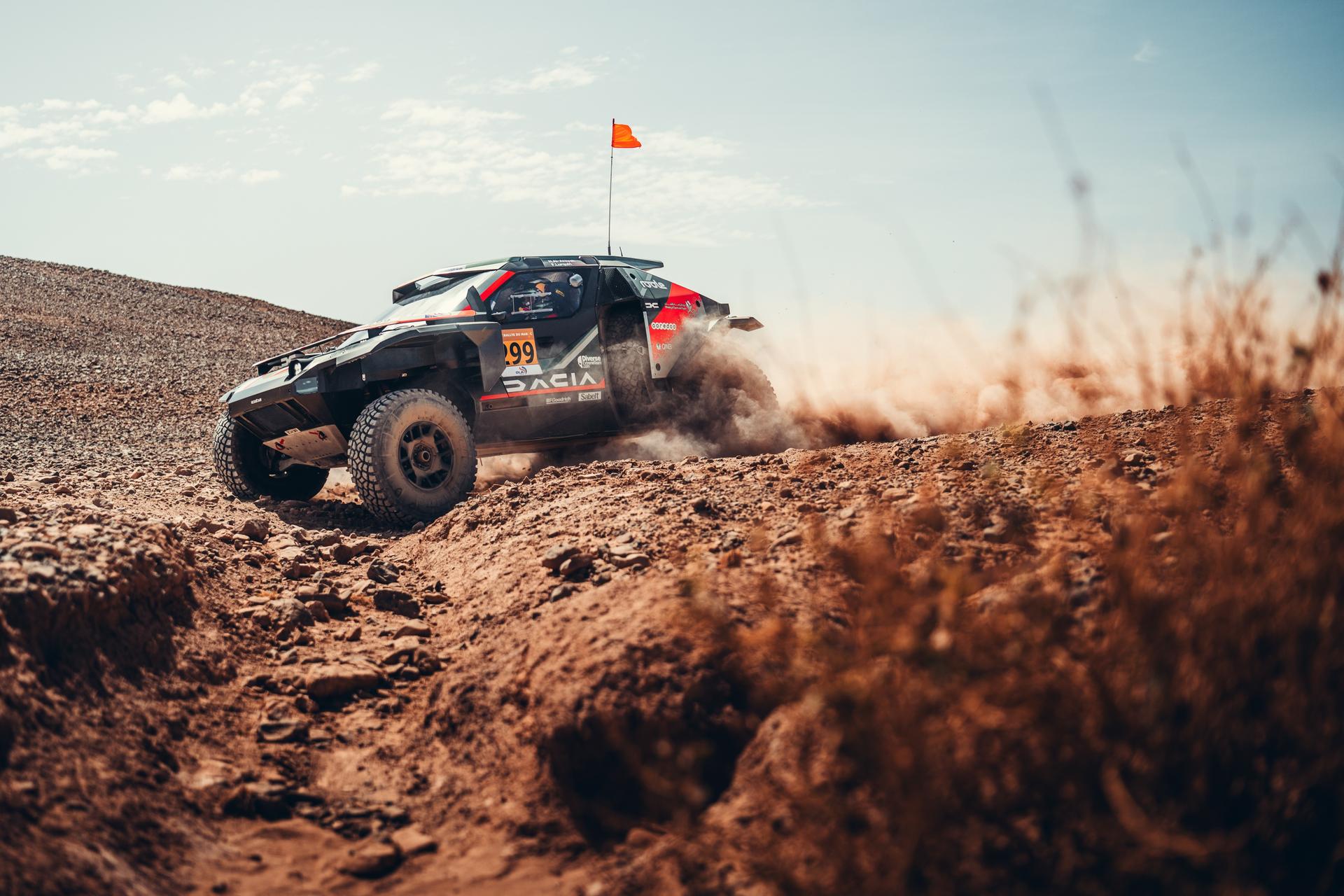 ATTENTION EDITORS - HANDOUT PICTURES - EDITORIAL USE ONLY MANDATORY CREDIT Dacia Sandriders - This handout picture, released by Dacia Sandriders on Tuesday 29 September 2026 shows Al-Attiyah in action at the WRC Rally of Morocco. - Belga and Belga editorial board decline all responsability regarding the content of this picture. PHOTO HANDOUT Dacia Sandriders