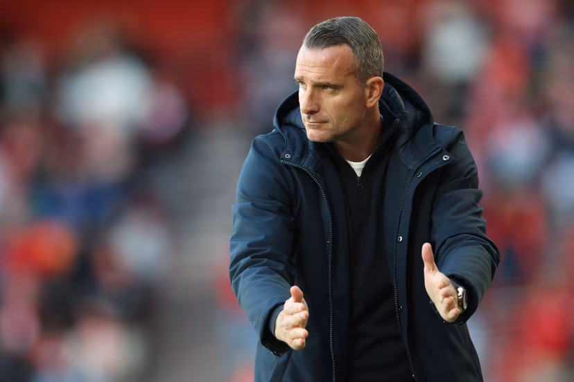 Genk's head coach Nicky Hayen pictured during a soccer match between Standard de Liege and KRC Genk, Saturday 16 May 2026 in Liege, on the eight day of the Europe Play-offs of the 2025-2026 'Jupiler Pro League' first division of the Belgian championship. BELGA PHOTO BRUNO FAHY