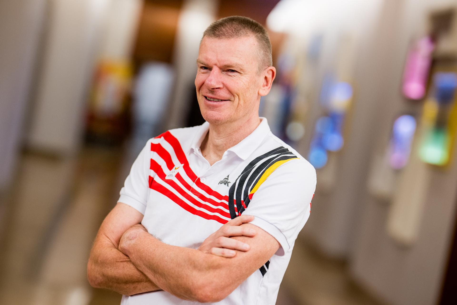 Team Leader Gert Van Looy pictured during the annual stage of Team Belgium organized by the BOIC-COIB Belgian Olympic Committee, in Belek, Turkey, Saturday 22 November 2025. The camp takes place from 19 to 26 November and focuses on the initial preparations for the 2028 Olympic Games in Los Angeles. BELGA PHOTO JASPER JACOBS