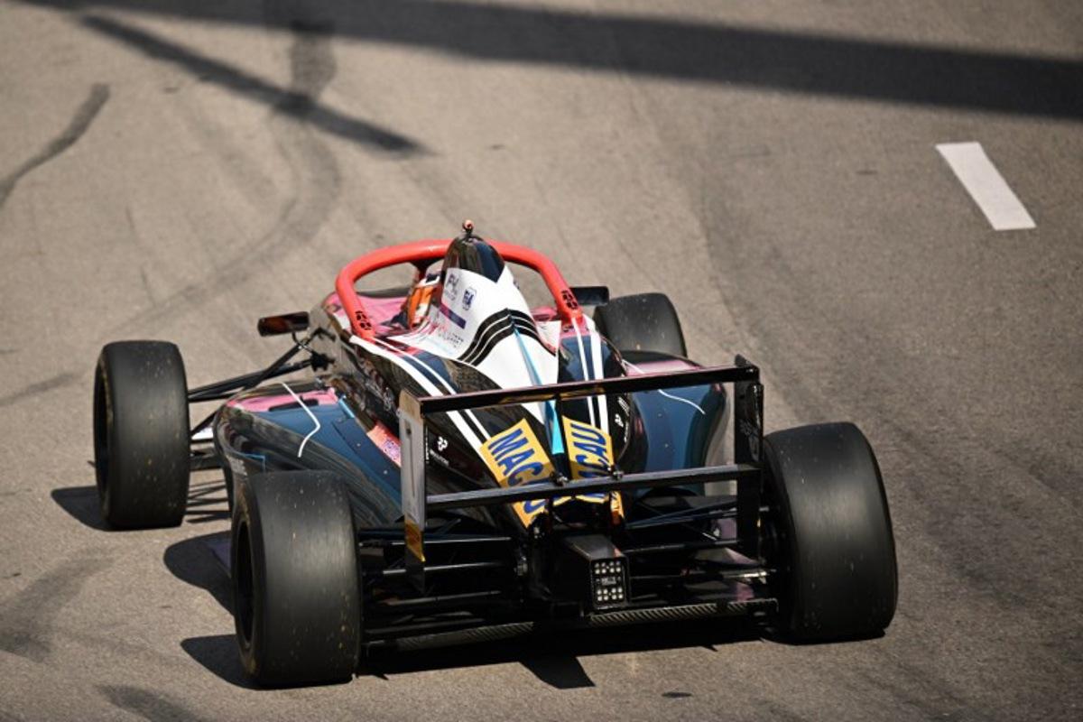 French Formula 4 driver Jules Roussel drives to victory in the F4 race of the 72nd Macau Grand Prix in Macau on November 16, 2025. Peter PARKS / AFP