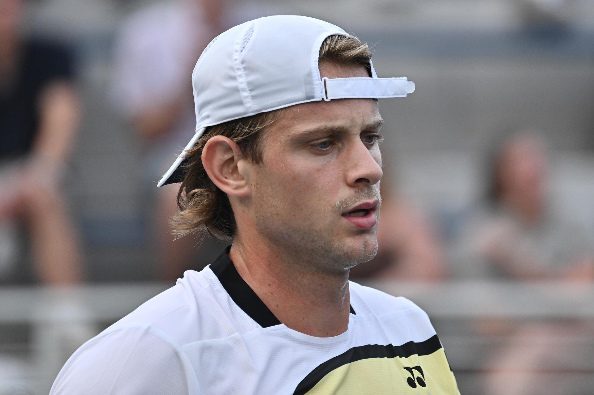 Zizou Bergs of Belgium plays against Carlos Taberner of Spain during the Men singles Round 1 of the 2026 US Open Tennis Championship, USTA Billie Jean King National Tennis Center in Flushing Meadow-Corona Park, in the Queens borough of New York, NY, September 1, 2026. (Photo by Anthony Behar/Sipa USA) BELGA PHOTO BENELUX ONLY