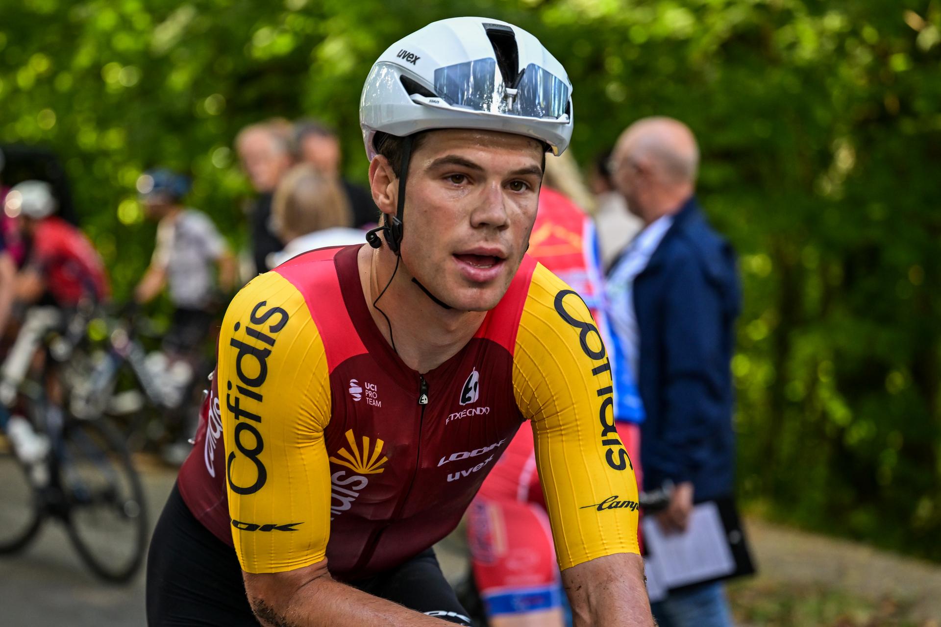 Belgian Milan Fretin of Cofidis is pictured after the one day cycling race Grand Prix de Wallonie 2026 (196,8 km), in Namur, on Wednesday 16 September 2026. BELGA PHOTO DAVID PINTENS