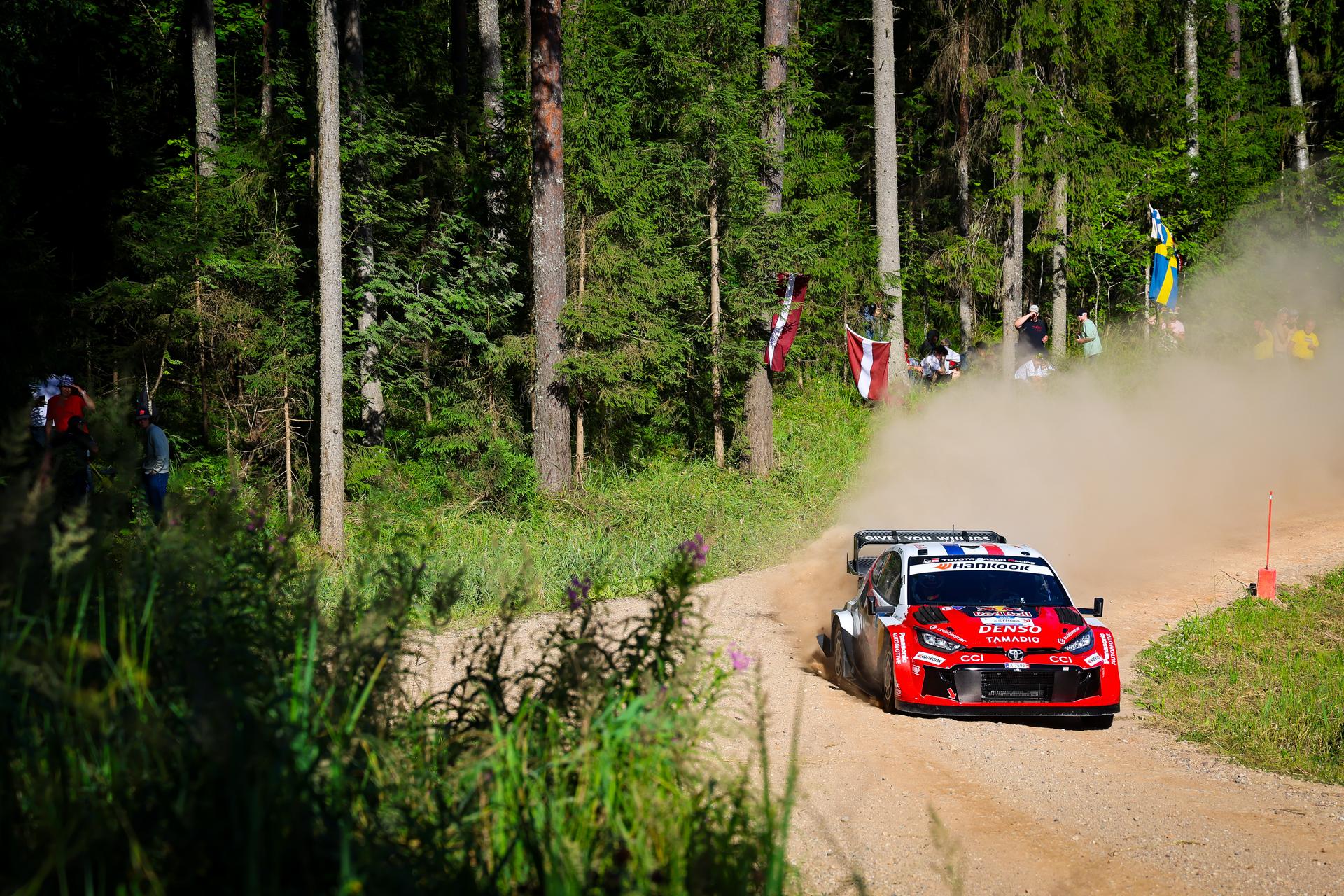 ATTENTION EDITORS - HAND OUT PICTURES - EDITORIAL USE ONLY - MANDATORY CREDIT 'Toyota Gazoo Racing' This handout picture, distributed by Eric Dupain, shows Sebastien Ogier during the WRC Estonia Rally 2026. PHOTO HANDOUT TOYOTA GAZOO RACING *** Belga and Belga Editorial Board decline all responsibility regarding the content of this picture. ***