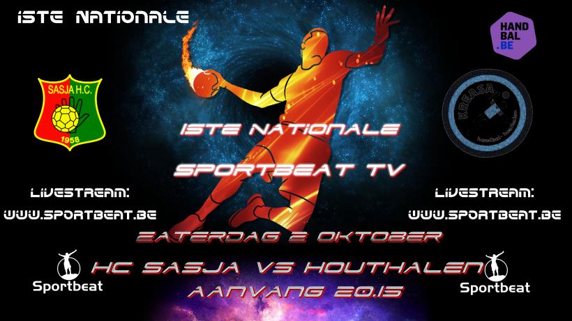 Bekijk de livestream van Sasja vs Houthalen hier vanaf 20.15 live
