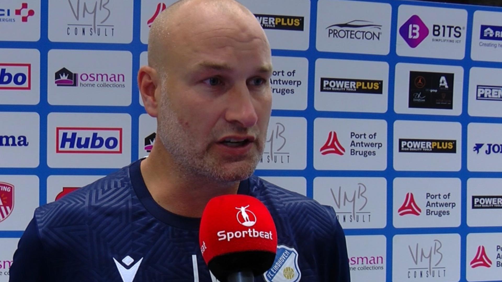 Coach Jan Vogels FC Eindhoven na 5 3 verlies op bezoek bij FT Antwerpen