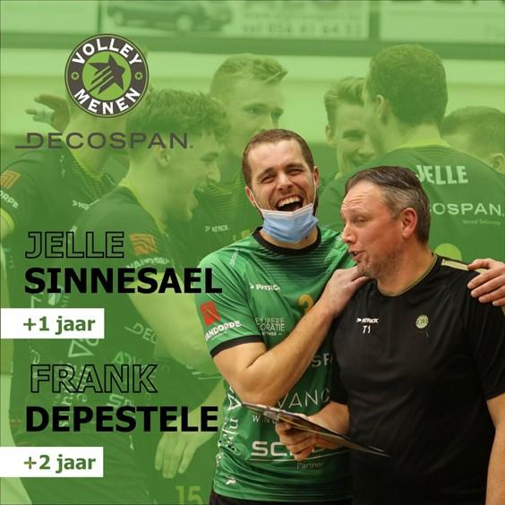 Coach van het jaar en kapitein blijven aan boord bij Decospan Menen...