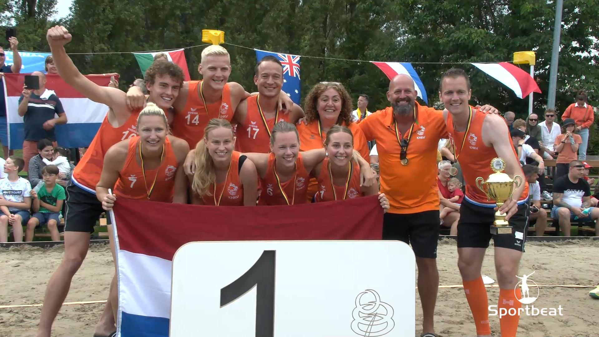 De Goals uit de finale WK Beach Korfbal tussen Polen en Nederland