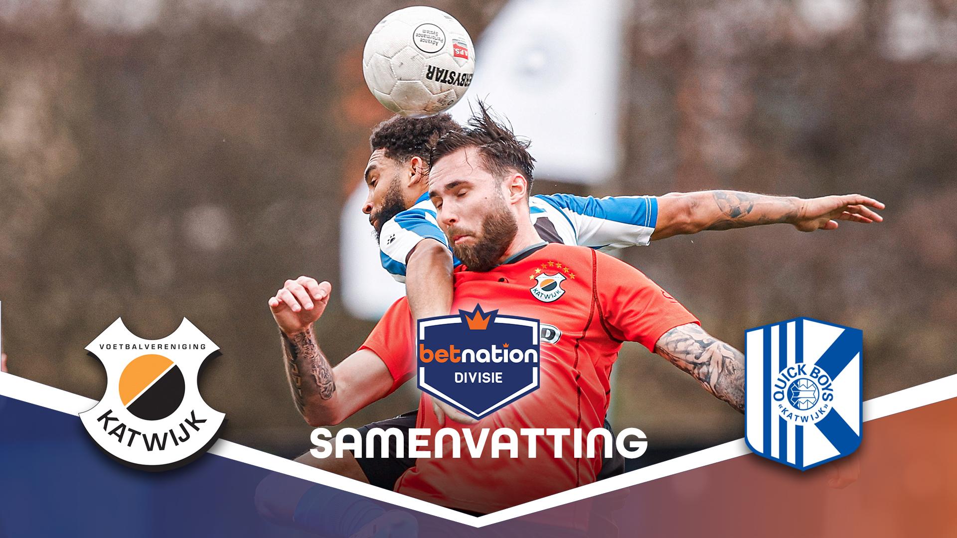 KANSENREGEN in SFEERVOLLE DERBY | VV Katwijk vs. Quick Boys | Betnation Divisie 23/24