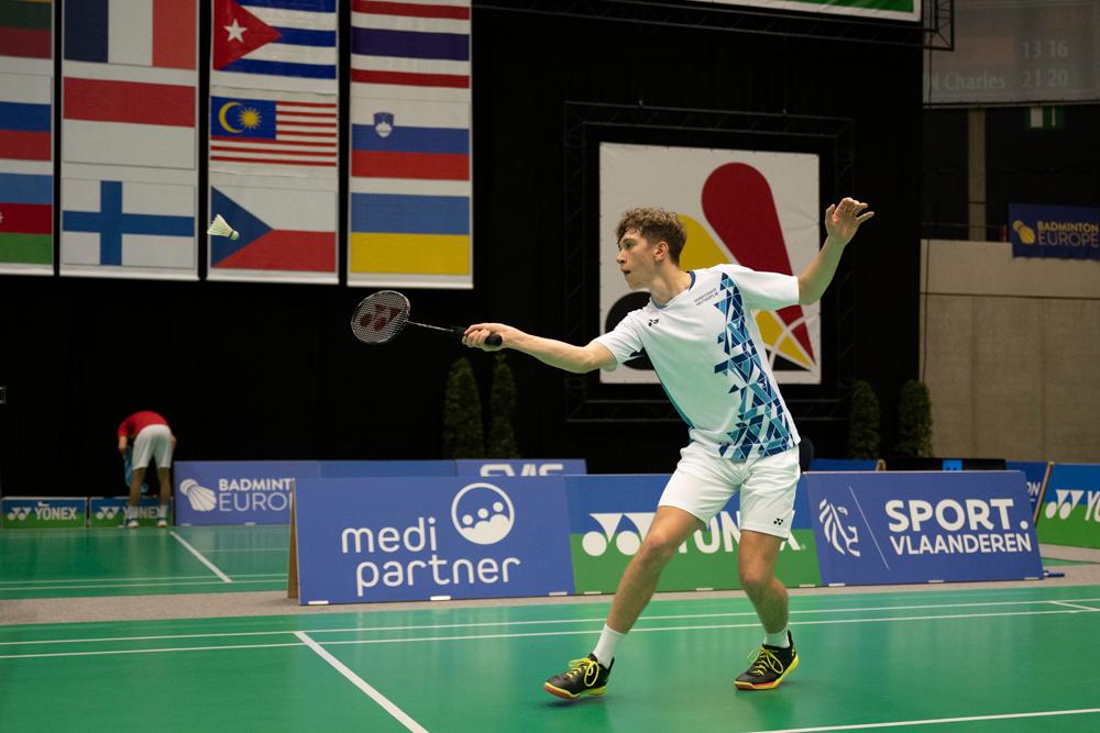 Net niet voor badmintonner Charles Fouyn in kwalificaties van de Yonex Belgian International