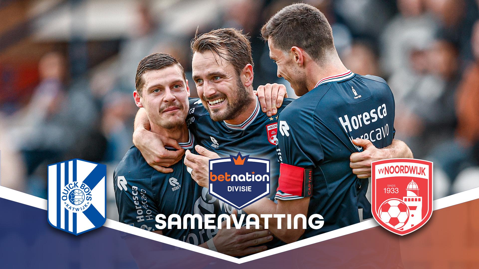 Noordwijk stunt aan zee en verslaat titelfavoriet Quick Boys met 0-5