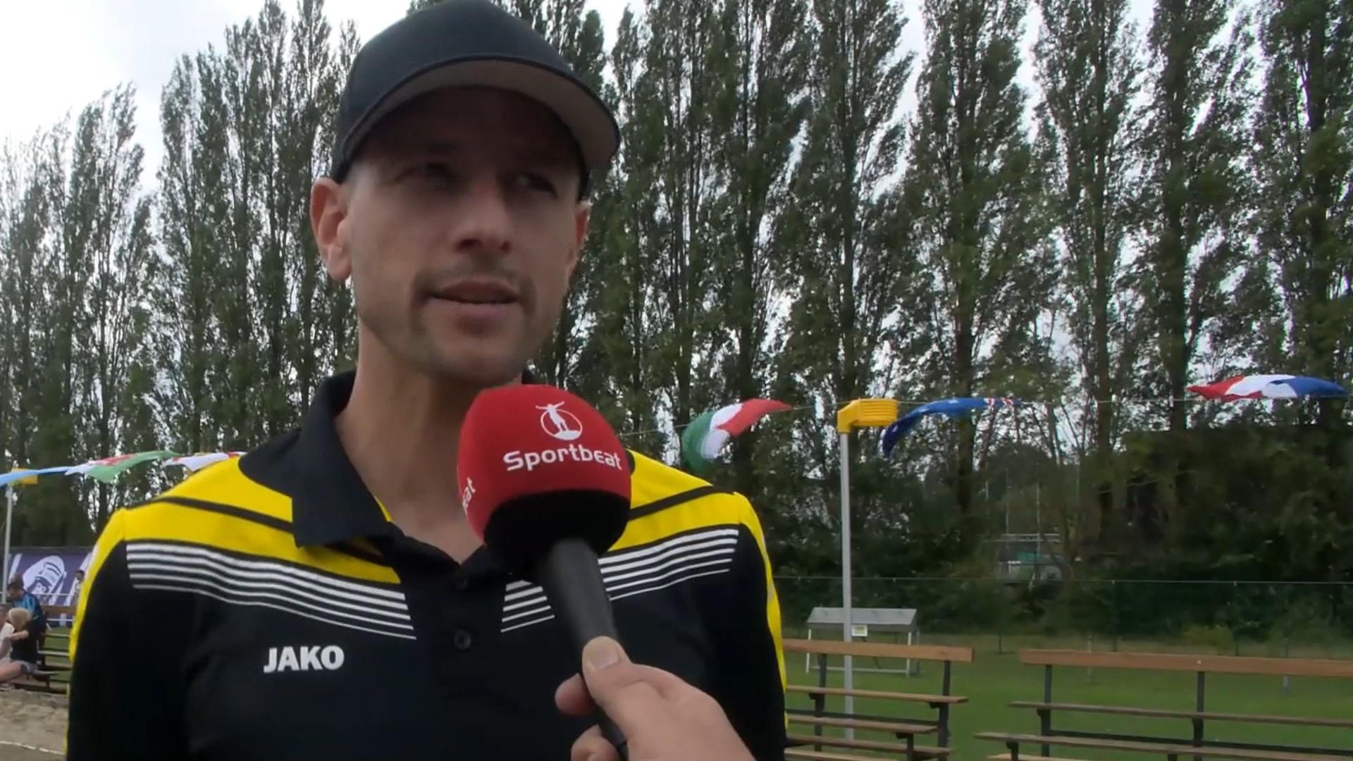 Reactie Bondscoach Jelle De Laet op dag 1 WK Beachkorfbal In België   Temse