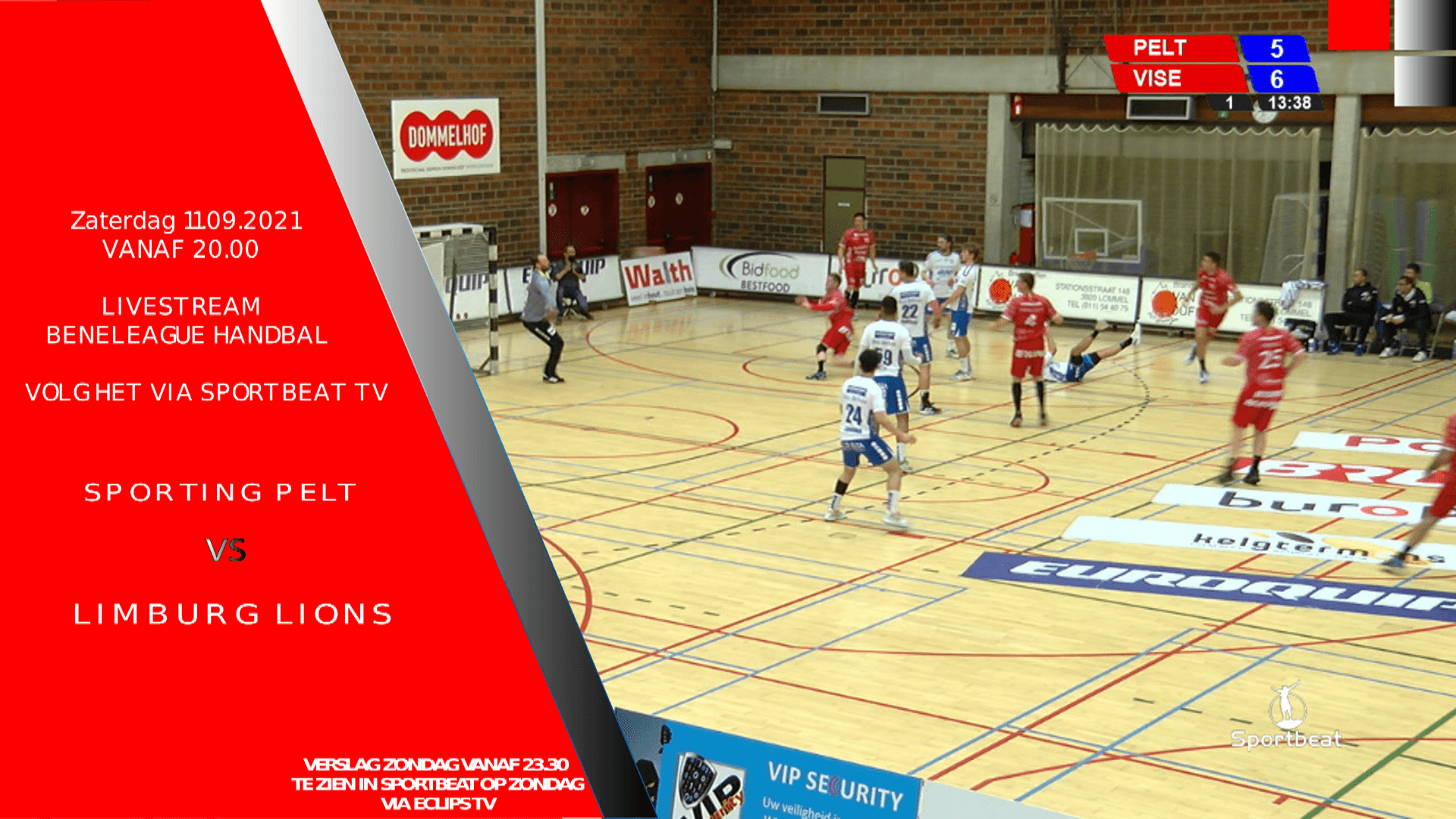 Sporting pelt vs Limburg Lions bekijk je hier terug...