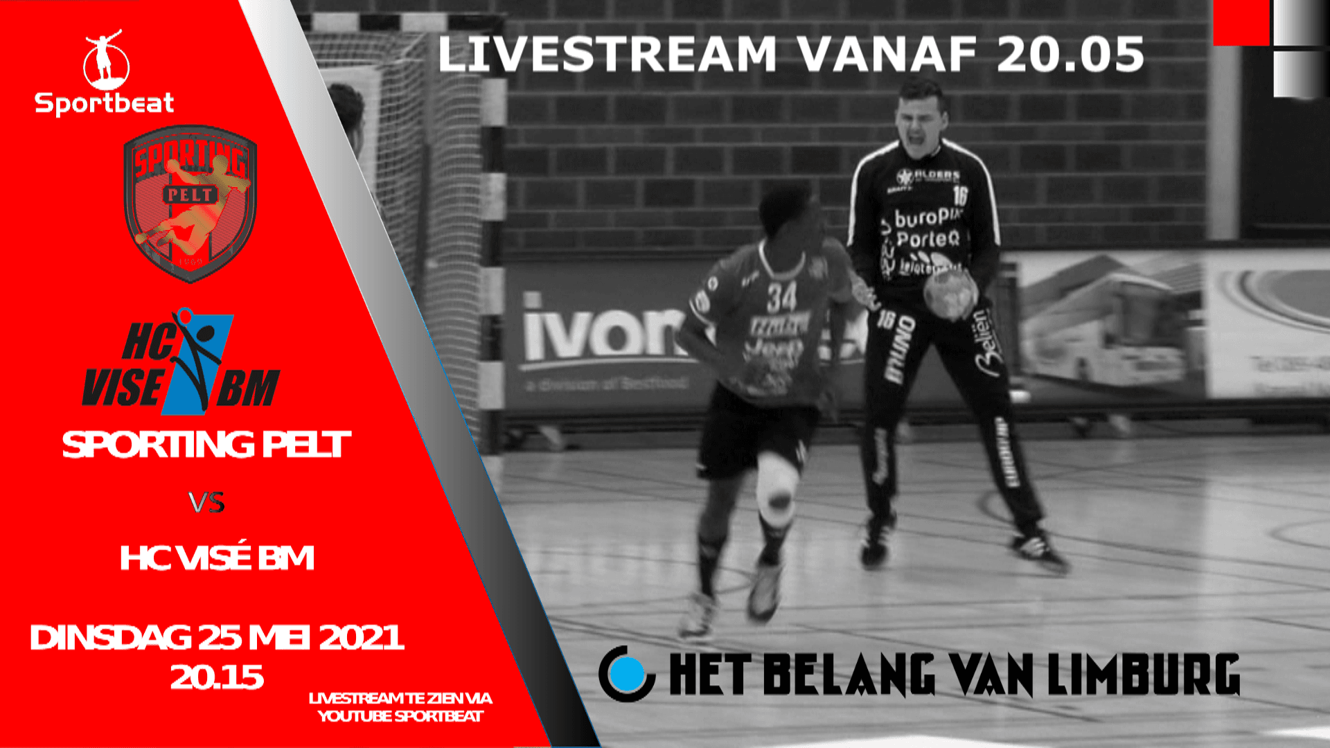 Vanavond Livestream Sporting Pelt vs HC Visé BM kan je hier bekijken vanaf 19.45