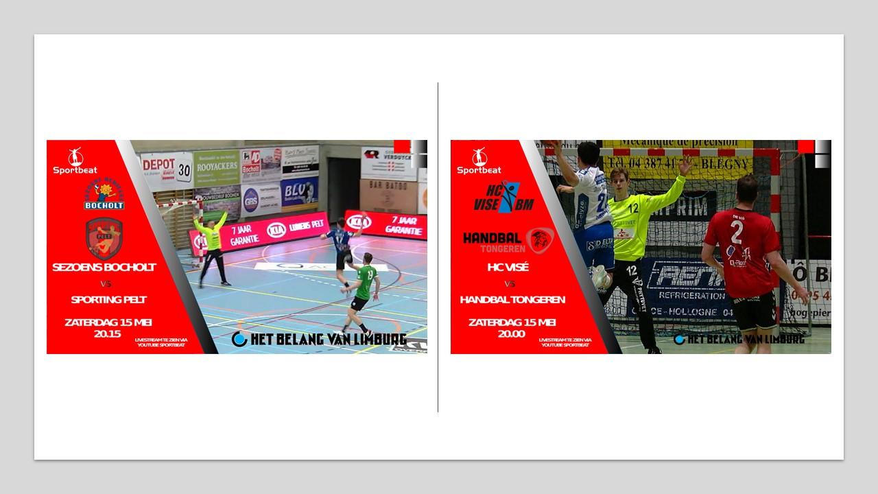 Vanavond live handbal te bekijken via Sportbeat en Het Belang van Limburg