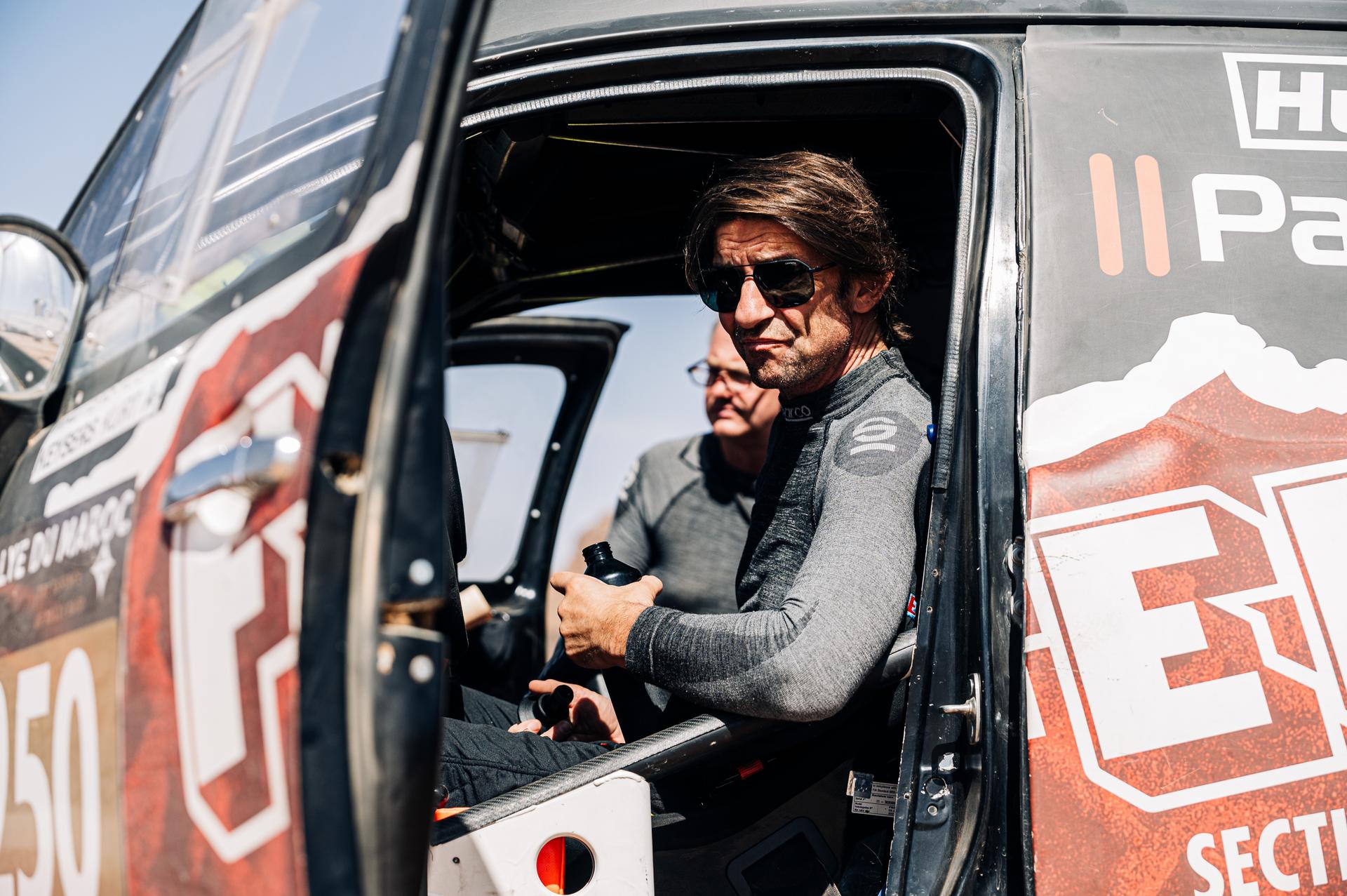 ATTENTION EDITORS - HAND OUT PICTURES - EDITORIAL USE ONLY - MANDATORY CREDIT 'SIMON BAUCHAU' This handout picture, distributed by Eric Dupain on Thursday 10 October 2024, shows Koen Wauters during stage 4 of the Rally of Morocco 2024 in Bouarfa, Morocco. BELGA PHOTO HANDOUT SIMON BAUCHAU