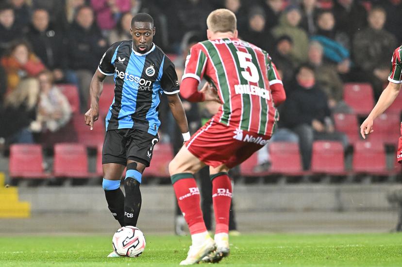 Club's Carlos Forbs pictured in action during a soccer match between SV Zulte Waregem and Club Brugge, Friday 30 October 2026 in Waregem, on day 10 of the 2026-2027 'Jupiler Pro League' first division of the Belgian championship, in Waregem. BELGA PHOTO JILL DELSAUX