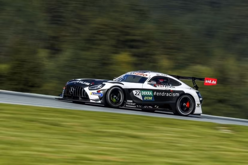 Austria's Lucas Auer of the Winward Racing Team steers his car during the second qualifying round at the second day of the DTM of Austria, on September 5, 2021 at the Red Bull Ring in Spielberg, Austria. ERWIN SCHERIAU / APA / AFP Austria OUT SOUTH TYROL OUT