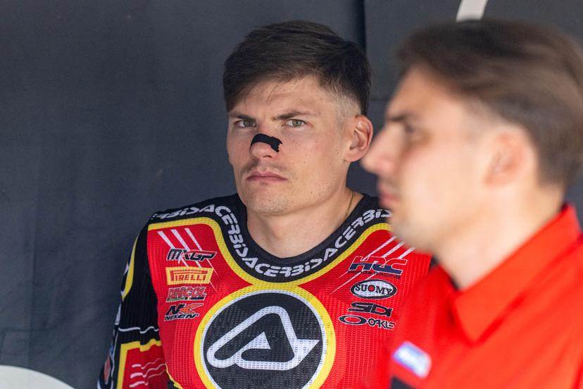 Belgium's Brent Van Doninck pictured ahead of the motocross MXGP Grand Prix Flanders, race 15/20 of the FIM Motocross World Championship, Sunday 03 August 2025 in Lommel. BELGA PHOTO JONAS ROOSENS