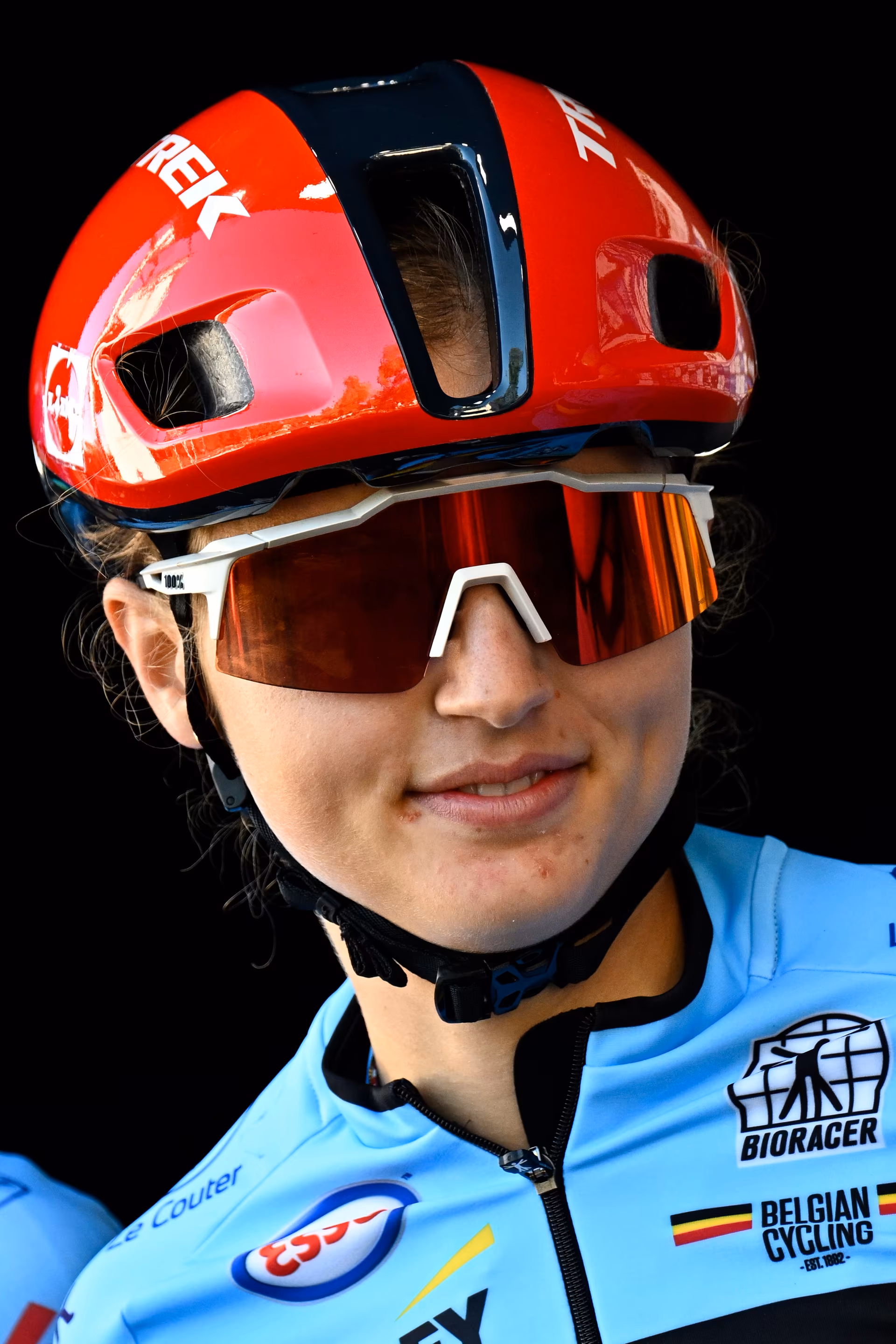 Belgian Fleur Moors pictured ahead of the Women's U23 race (134km) at the cycling World Championship, in Montreal, Canada, Thursday 24 September 2026. The UCI road world championships are taking place from 20 to 27 September, in Montreal, Canada. BELGA PHOTO JASPER JACOBS