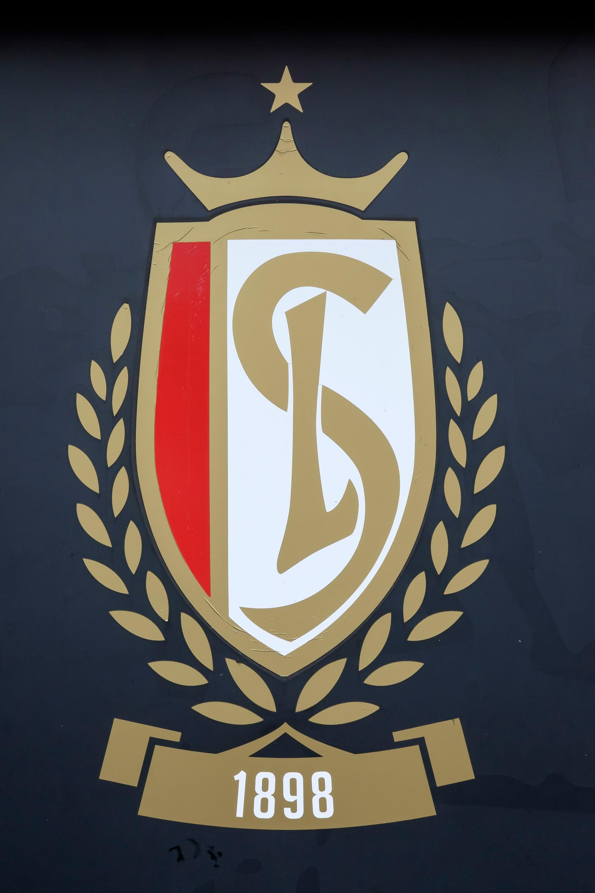 20141020 - LIEGE, BELGIUM: Illustration picture shows the logo on the Sclessin stadium of Belgian soccer team Standard de Liege, after a robbery took place this morning, Monday 20 October 2014. BELGA PHOTO NICOLAS LAMBERT