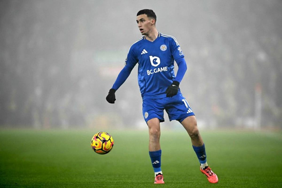 Leicester City's Moroccan midfielder #11 Bilal El Khannouss looks on during the English Premier League football match between Liverpool and Leicester City at Anfield in Liverpool, north west England on December 26, 2024. Paul ELLIS / AFP
