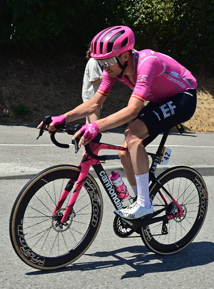 Danish Kasper Asgreen of EF Education-EasyPost pictured in action during stage 18 of the 2026 Tour de France cycling race, a stage of 185km from Voiron to Orcieres-Merlette, on Thursday 23 July 2026. The 113th edition of the Tour de France starts on Saturday 4 July in Barcelona, Spain, and will finish in Paris, France on the 26th of July. BELGA PHOTO POOL PETE GODING