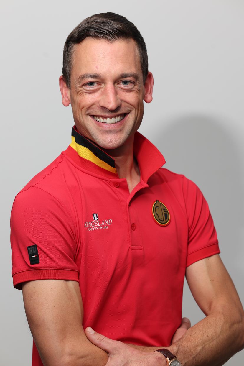 Belgian Justin Verboomen pictured during a press moment of the 'Red Musketeers' riders that will compete at the upcoming World Championships, on Monday 27 July 2026 in Zaventem. The FEI World Championships will take place in Aachen, Germany from 11 to 23 August. BELGA PHOTO VIRGINIE LEFOUR
