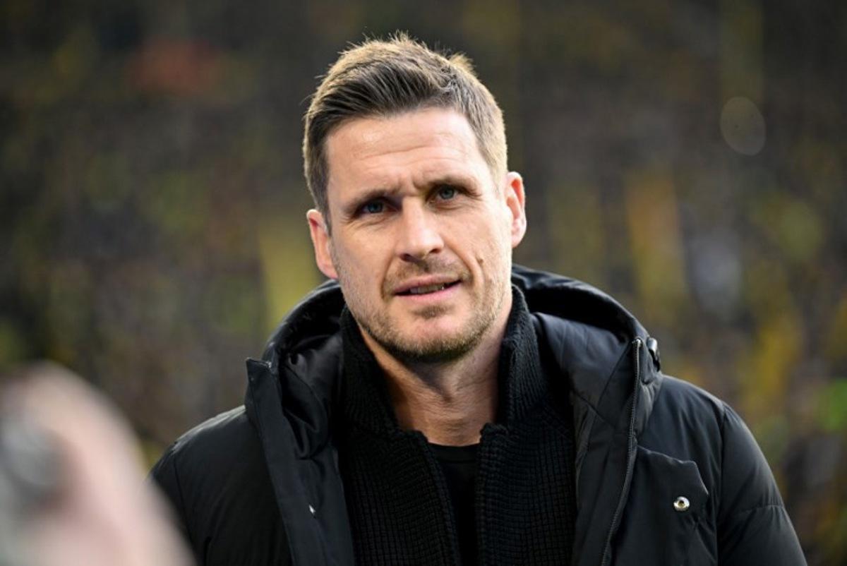 Dortmund's sporting director Sebastian Kehl is pictured prior to the German first division Bundesliga football match between BVB Borussia Dortmund and FC St Pauli in Dortmund, western Germany, on January 17, 2026. INA FASSBENDER / AFP