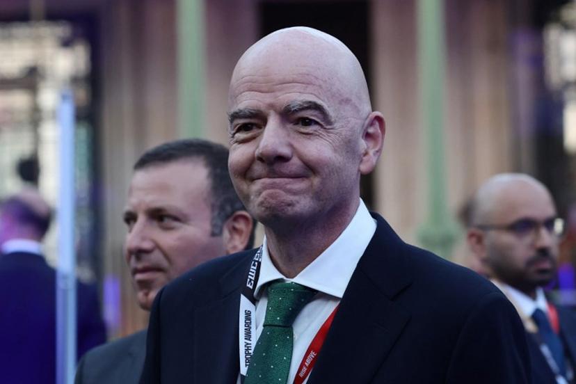 President of FIFA Gianni Infantino (2ndL) attends the closing ceremony of the Esports World Cup at the Grand Palais in Paris, France, on August 23, 2026. Teresa SUAREZ / POOL / AFP