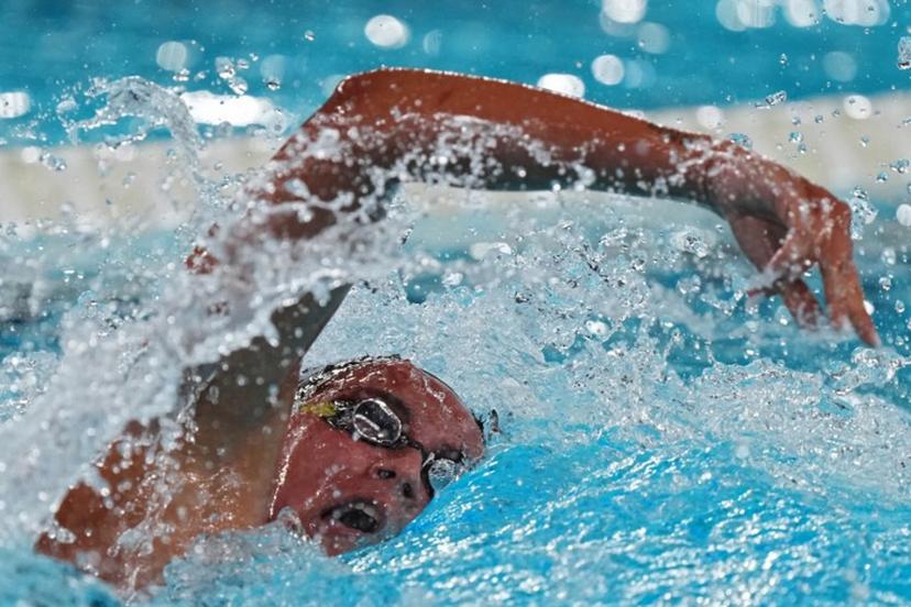 Italy's Simona Quadarella competes in the final of the women's 1500m freestyle swimming event during the LEN European Aquatics Championships at the Olympic Aquatic Centre in Saint-Denis, northern suburbs of Paris, on August 14, 2026. Dimitar DILKOFF / AFP