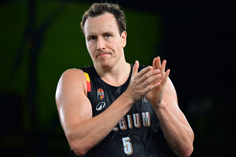 Belgium's Nick Celis pictured after a 3x3 basketball game between Belgium and Serbia, a qualifying game in Pool A at the men's FIBA 3x3 Europe Cup, on Saturday 12 September 2026 in Antwerp. BELGA PHOTO DIRK WAEM