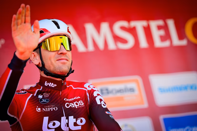 Belgian Toon Aerts of Lotto-Intermarche pictured at the start of the men elite 'Amstel Gold Race' one day cycling race, 257,4 km from Maastricht to Valkenburg, The Netherlands, Sunday 19 April 2026. BELGA PHOTO DIRK WAEM