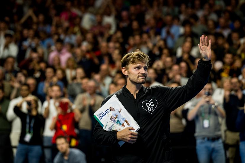 David Goffin of Belgium pictured during an award ceremony after the European Open ATP tennis tournament in Brussels, on Thursday 22 October. This year's edition of the tournament is taking place from 17 to 25 October BELGA PHOTO JASPER JACOBS