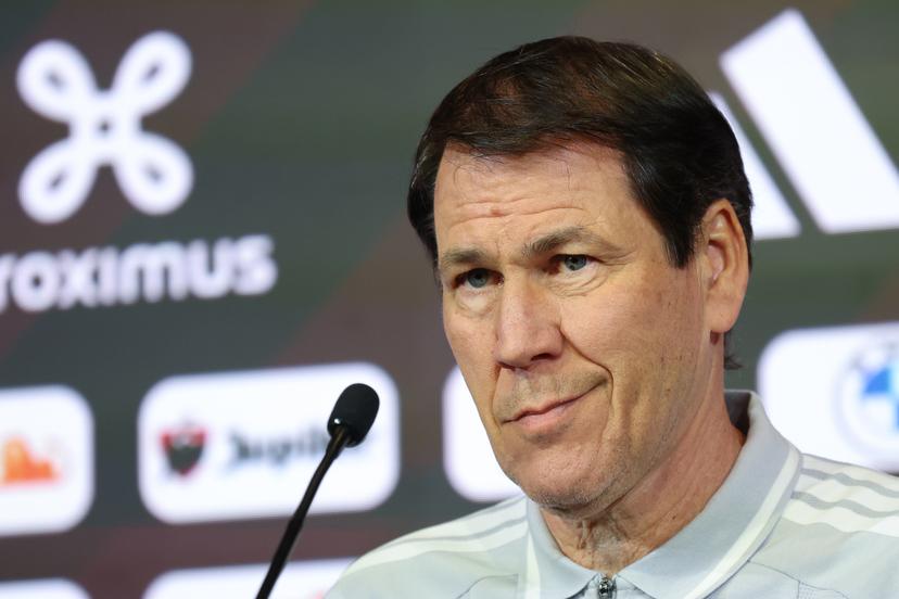 Belgium's head coach Rudi Garcia pictured during a press conference of the Red Devils, the Belgian national soccer team, in Tubize on Friday 20 March 2026. The team is preparing for its friendly games against the United States and Mexico. These games are preparation games of the 2026 World Cup. BELGA PHOTO BRUNO FAHY
