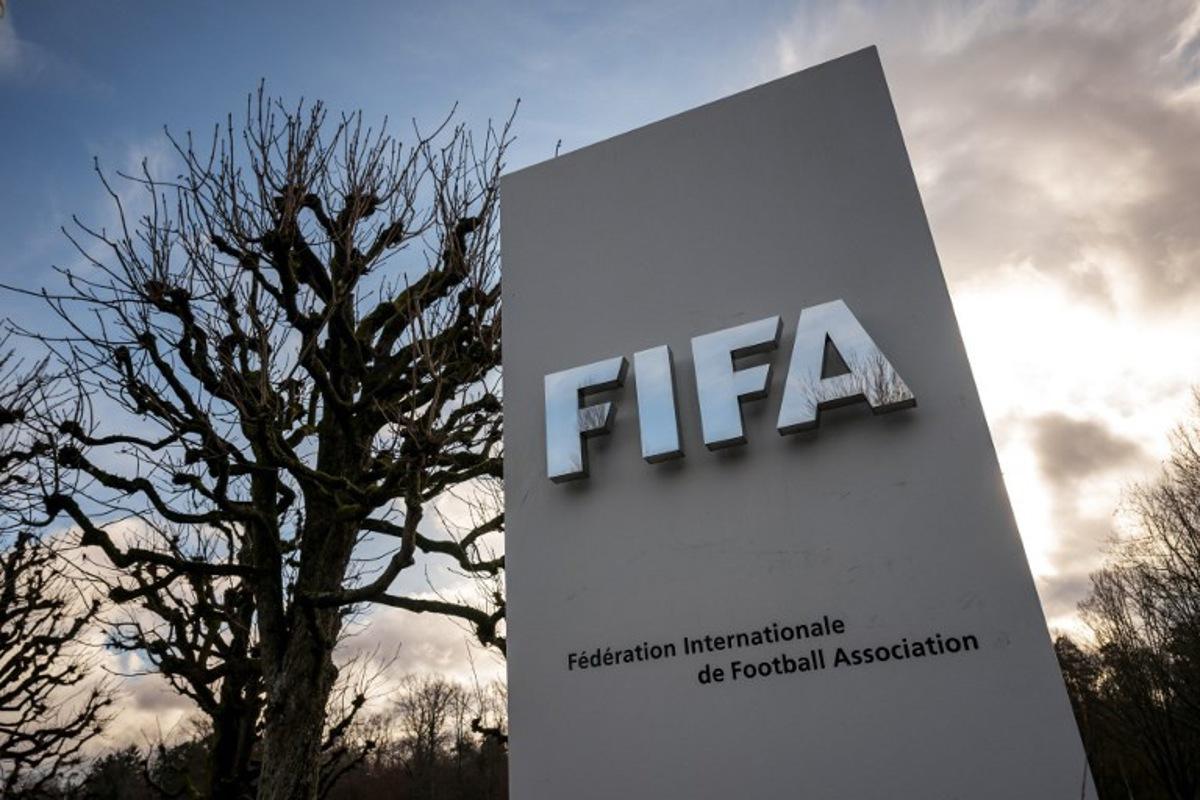 The entrance to the FIFA's home of Football is seen in Zurich on November 20, 2025, ahead of the 2026 FIFA World Cup Play-Off Tournament draw and the 2026 FIFA World Cup European Play-Off draw. Fabrice COFFRINI / AFP