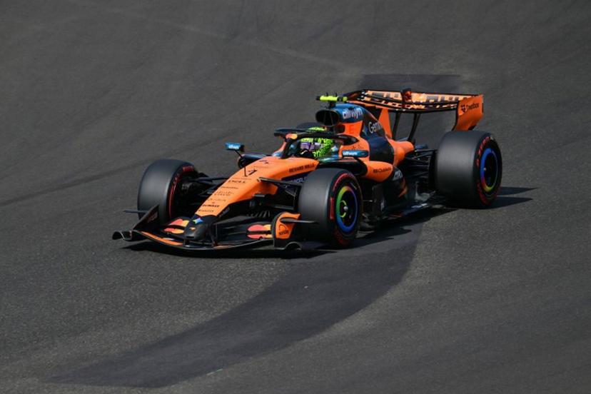 McLaren's British driver Lando Norris competes during the qualifying session at the Hungaroring racetrack in Mogyorod near Budapest, Hungary, on July 25, 2026 ahead of the Formula One Hungarian Grand Prix. Andrej ISAKOVIC / AFP