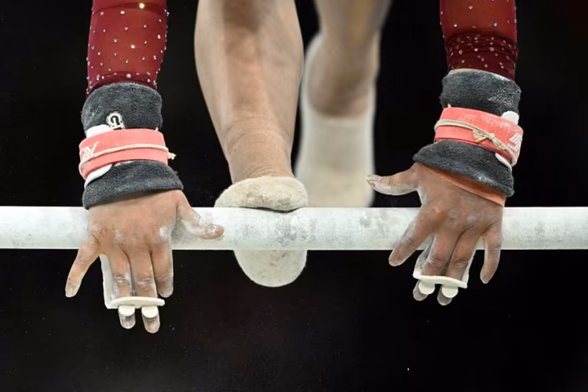 Mexico's Alexa Moreno competes in the uneven bars event of the artistic gymnastics women's qualification during the Paris 2024 Olympic Games at the Bercy Arena in Paris, on July 28, 2024. Lionel BONAVENTURE / AFP