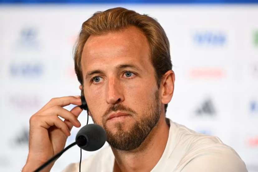 England's forward #09 Harry Kane gives an MD-1 press conference at Miami Stadium in Miami on July 10, 2026, on the eve of the 2026 World Cup football tournament quarter-final match between Norway and England. CHANDAN KHANNA / AFP