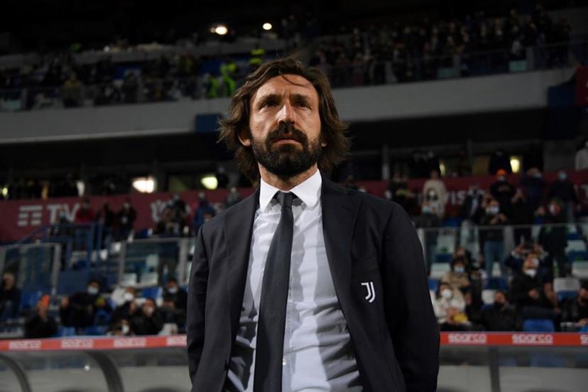 Juventus' Italian coach Andrea Pirlo looks on prior to the final of the Italian Cup (Coppa Italia) football match Atalanta vs Juventus on May 19, 2021 at the Citta del Tricolore stadium in Reggio Emilia. ALBERTO LINGRIA / AFP