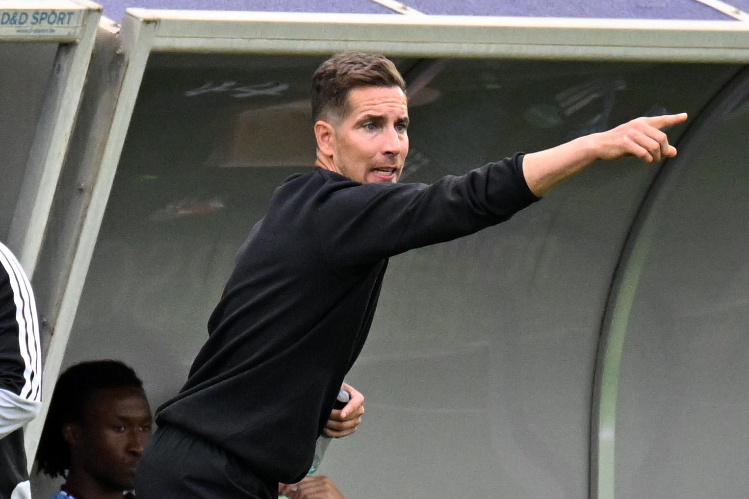 Anderlecht's head coach Jelle Coen is pictured during a soccer match between RSCA Futures and KSC Lokeren, Saturday 12 September 2026 in Deinze, on day 5 of the 2026-2027 'Challenger Pro League' second highest division of the Belgian championship. BELGA PHOTO MAARTEN STRAETEMANS