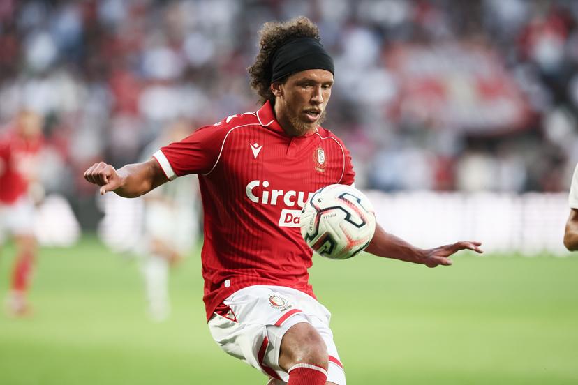 Standard's Marlon Fossey pictured in action during a friendly soccer game between Belgian first division soccer team Standard de Liege and Italian Juventus, on Saturday 25 July 2026 in Liege, in preparation of the upcoming 2026-2027 Belgian first division soccer season. BELGA PHOTO BRUNO FAHY