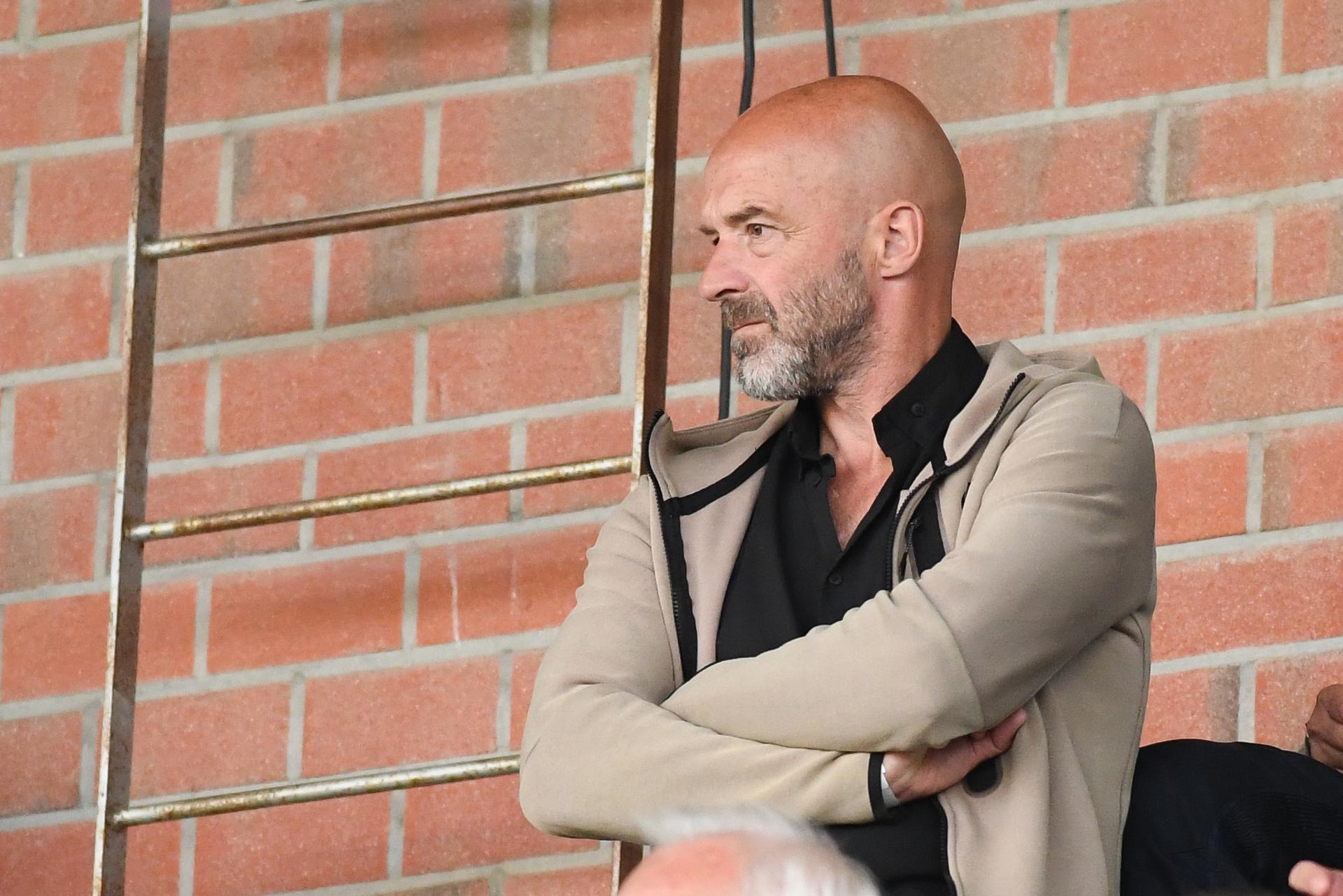 KRC Genk's CEO Luc Hooybergs pictured before a soccer game between Jong Genk and RFC Seraing, Saturday 23 August 2025 in Geel, on day 3 of the 2025-2026 'Challenger Pro League' 1B second division of the Belgian championship. BELGA PHOTO JILL DELSAUX