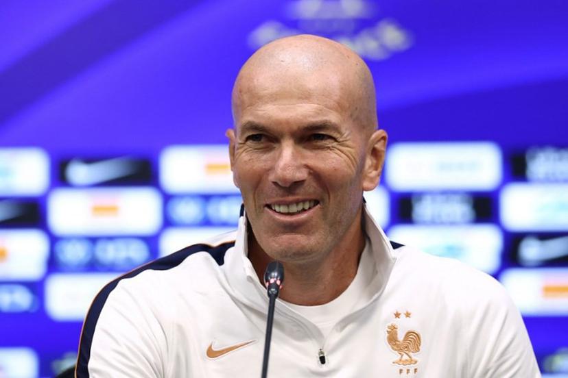 France's head coach Zinedine Zidane gives a press conference in Kocaeli stadium in Izmit, Turkey, on September 24, 2026, on the eve of the UEFA Nations League football match between Turkey and France, his first official match in charge of the French national team. FRANCK FIFE / AFP
