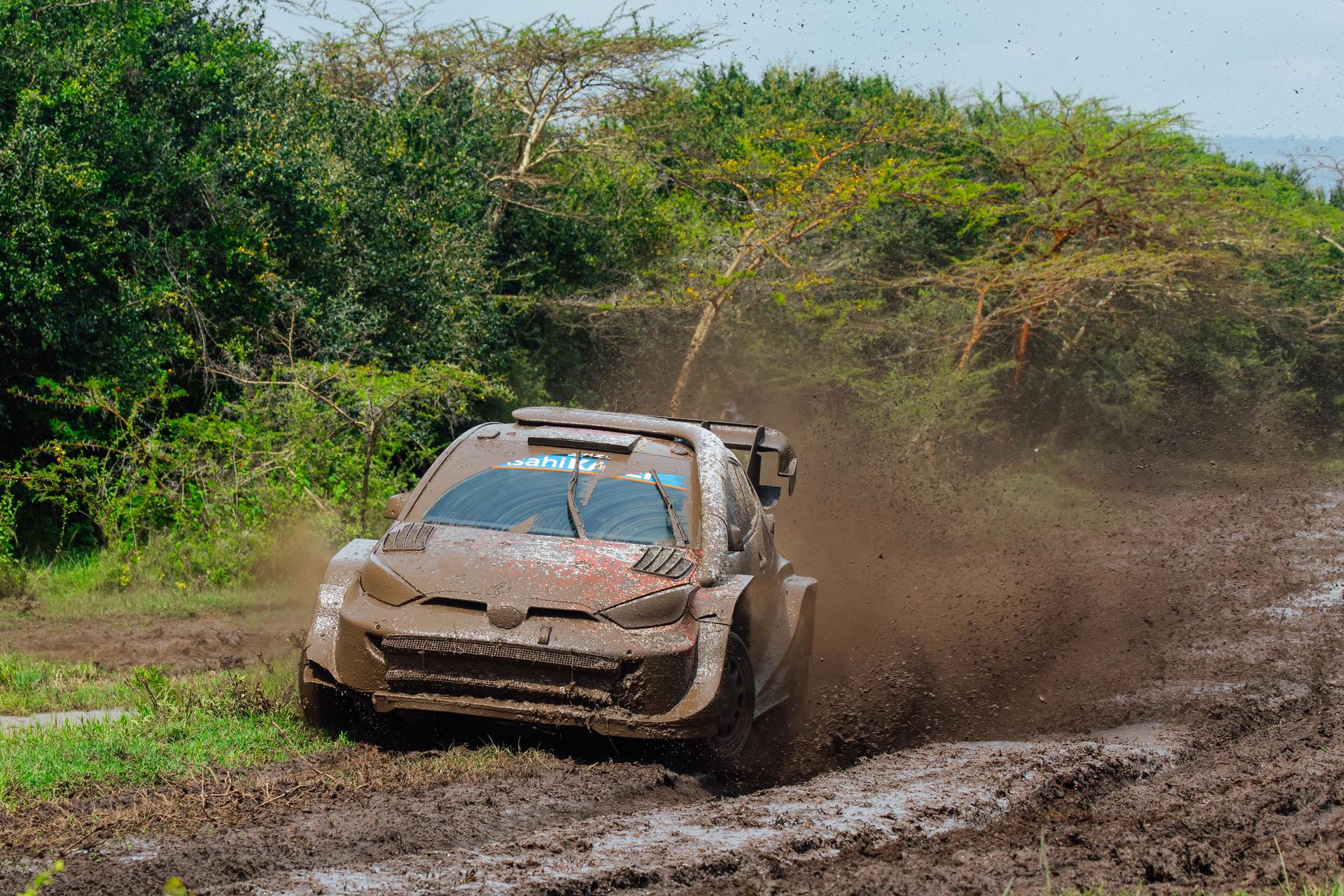 ATTENTION EDITORS - HANDOUT PICTURES - EDITORIAL USE ONLY - MANDATORY CREDIT 'TOYOTA GAZOO RACING' This handout picture distributed on Saturday 14 March 2026 by Toyota Gazoo Racing shows Takamoto Katsuta and Aaron Johnston during stage 3 of the Safari Rally, stage 3 of the WRC 2026, in Naivasha, Kenya. Belga and Belga editorial board decline all responsability regarding the content of this picture. PHOTO HANDOUT TOYOTA GAZOO RACING