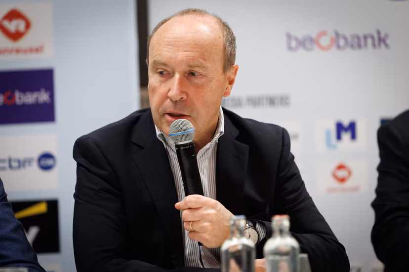 President of the Belgian Cycling Federation Tom Van Damme pictured during a press conference ahead of the UEC Cyclocross European championships, Friday 07 November 2025, Middelkerke. The European cyclocross championships take place on 8 and 9 November. BELGA PHOTO KURT DESPLENTER