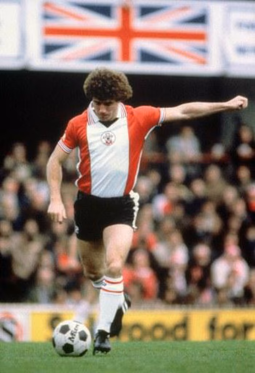 English forward Kevin Keegan gets ready to kick the ball during a Premier League soccer match in November 1981. In his career, Keegan won the European Champions Cup (1977), two UEFA Cups (1973, 1976) and three Premier League titles l (1973, 1976, 1977) with Liverpool and received the Golden Ball award for Best European player in 1978 and 1979 while playing in Hamburg. AFP PHOTO
